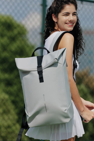 Voděodolný batoh Urban s klopou - Off White / Černá