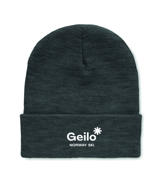 Beanie mit Umschlag RPET Polo Rpet - Weiß / Grau