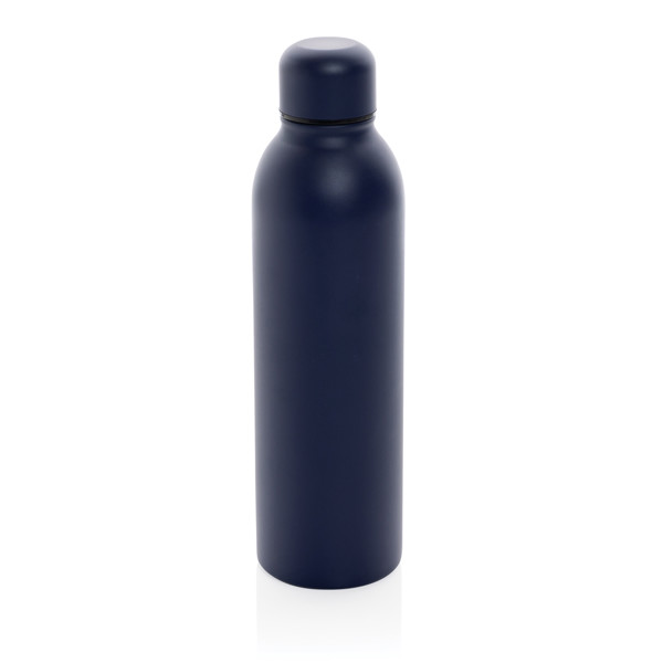 Bouteille isotherme 500ml en acier inoxydable recyclé RCS - Bleu Marine