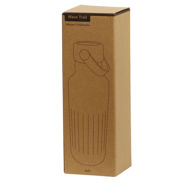 Vacuum Drinking Bottle Wave Trail - White