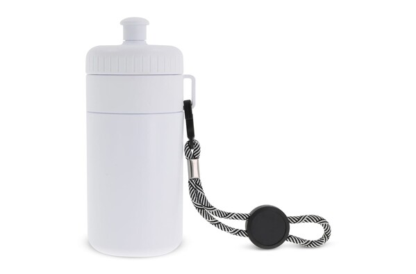 Bidon de sport avec bague 500ml - Blanc / Blanc