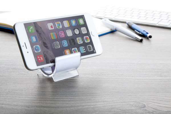 Mobile Holder Barry - White / Transparent