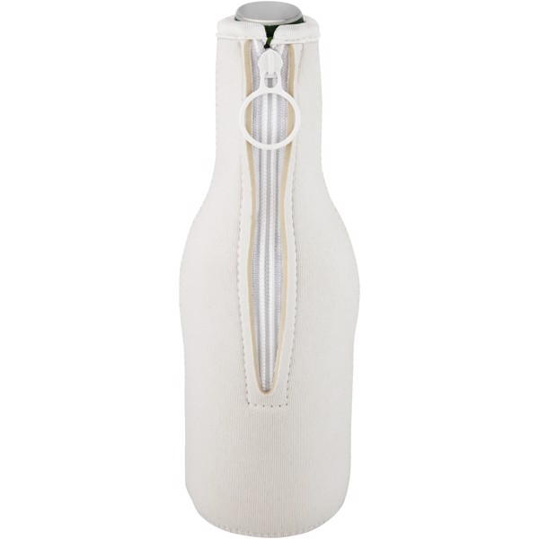 Manchon Fris en néoprène recyclé pour bouteille - Blanc