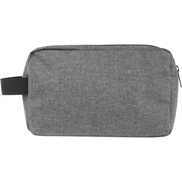 Beauty case in RPET certificato GRS Ross - 1,5L - Grigio melange