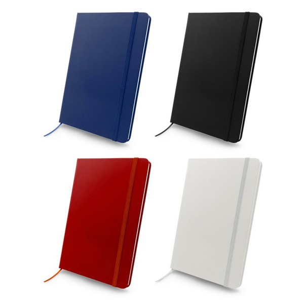 Notebook A5, recycled PU | Roderick - white