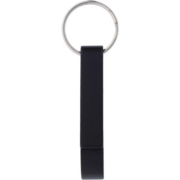Porte-clés ouvre-bouteille et canette Tao - Noir