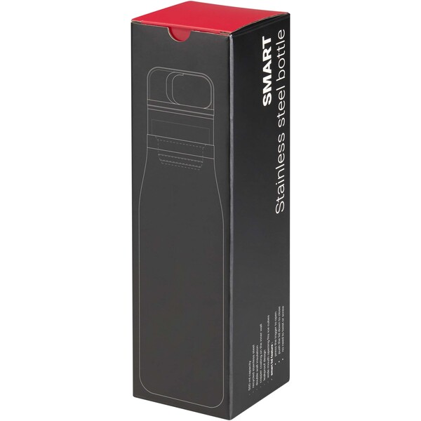 SMART 500 ml RCS recycled stainless steel double wall vacuum insulated tumbler - Black