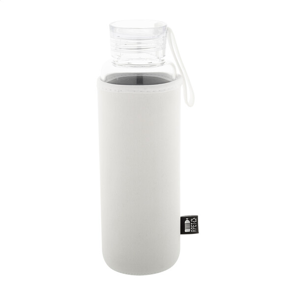 Recycled Glass Bottle Vitrem - White