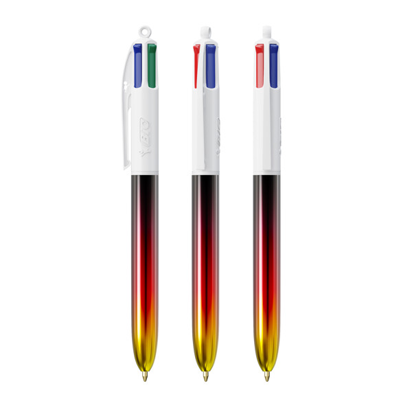 BIC® 4 Colours® Flags Collection - Weiß - Schwarz -Rot - Gelb