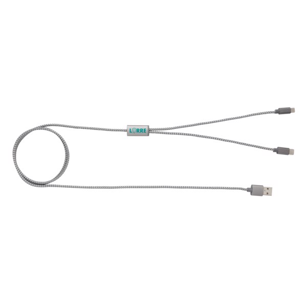 Xd Collection 3-v-1 polnilni kabel, 120 cm, najlon