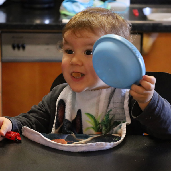 Large Bib In Customizable Towel Fabric