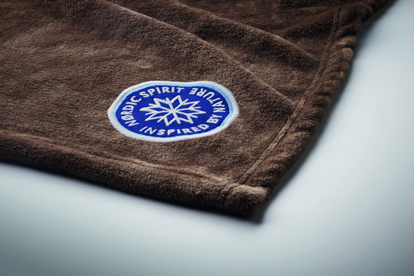 Couverture polaire RPET 280gr Logan - Chocolat