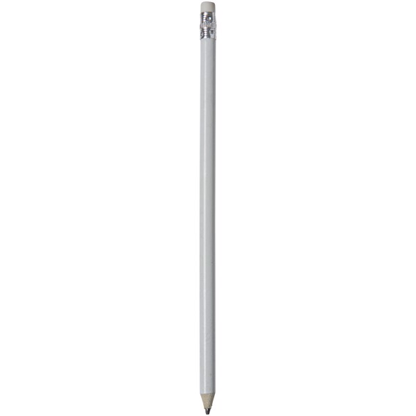 Alegra pencil with coloured barrel - White