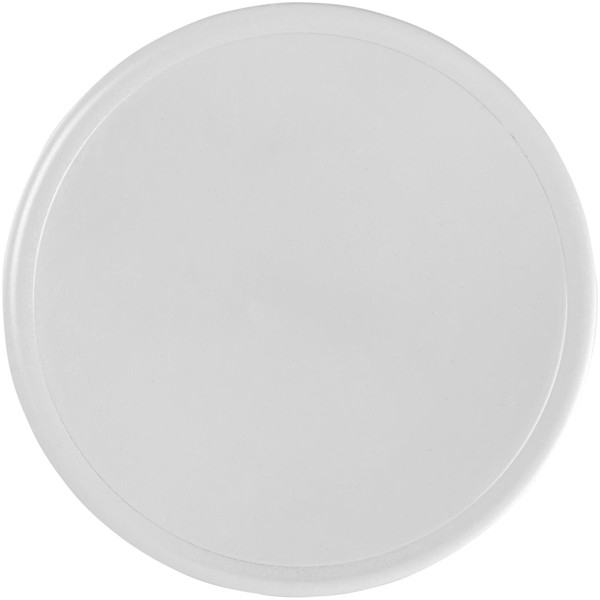 Ellison round plastic coaster with paper insert