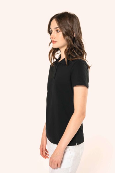 Ladies' Short-Sleeved Supima® Polo Shirt - White / S