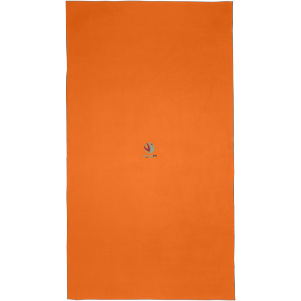 Serviette Pieter certifiée GRS ultra-légère et à séchage rapide 100 x 180 cm - Orange