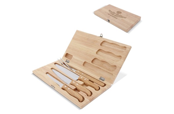 Knife set in gift box - Wood