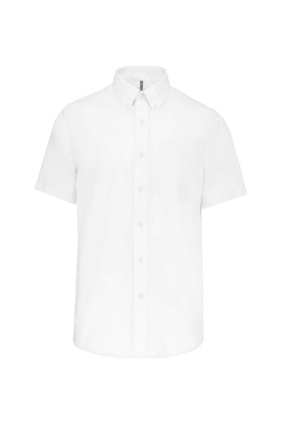 Men's Short-Sleeved Non-Iron Shirt - White / L