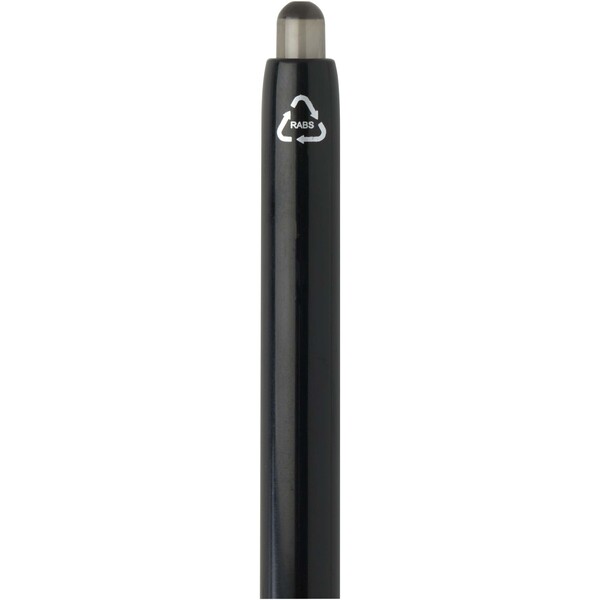 Glen RCS recycled bi-injected ballpoint pen (blue ink) - Black
