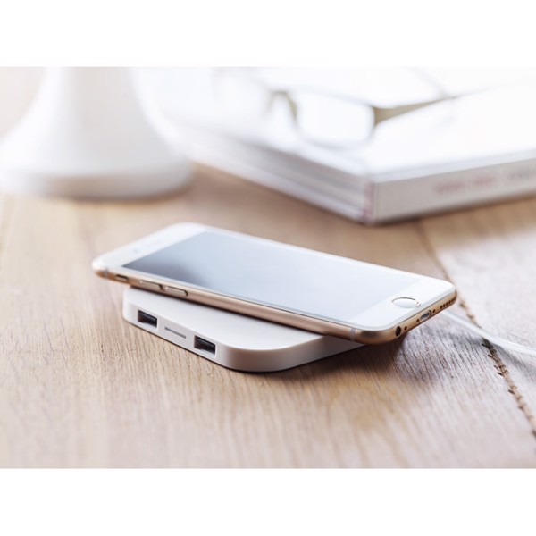 Unipad wireless charging pad, 5W output - White
