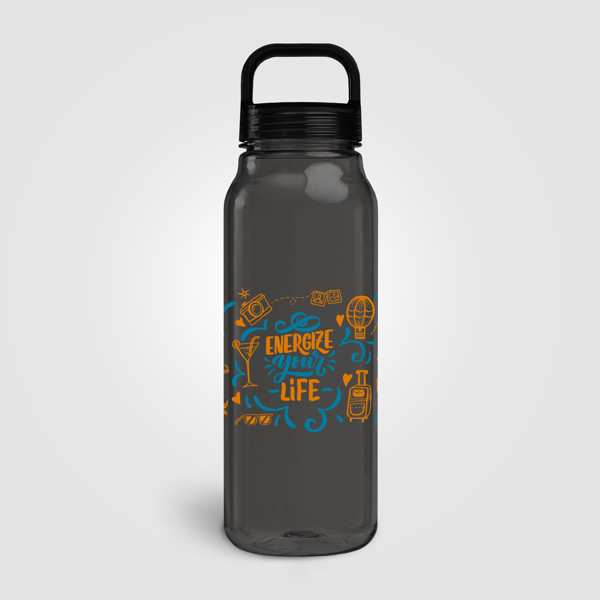 Sweden - 945 ml rPET Bottle - Smoke / Silkscreen
