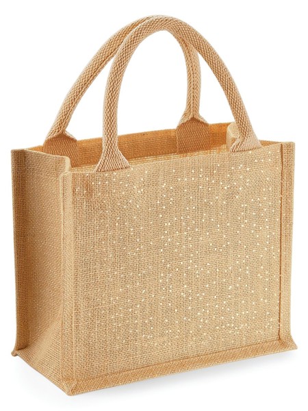 Shimmer Jute Mini Gift Bag