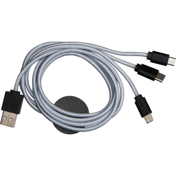 Charging cable ERNESTYNA - Silvergrey