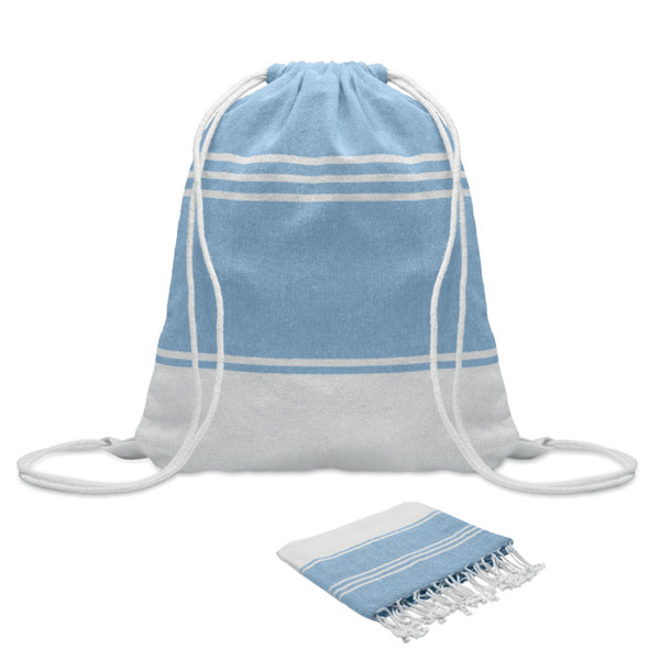 Hammam towel drawstring set - Turquoise