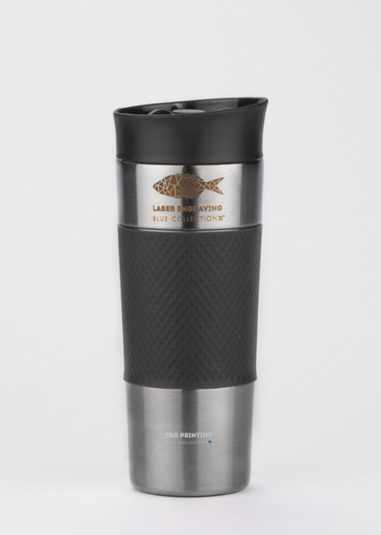 Thermal mug RONDE 425 ml - black