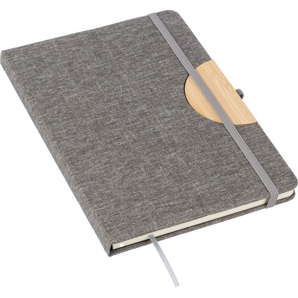 Notebook approx. A5 RPET - grey