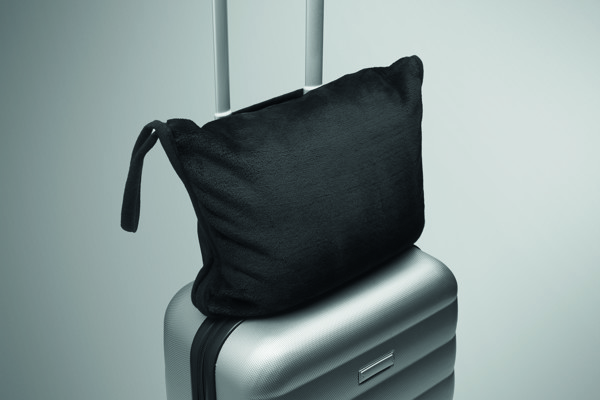 Set di coperte da viaggio 2 in Cozy - Nero