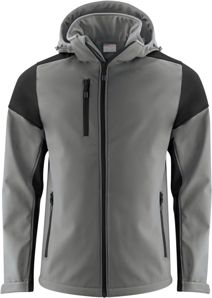 Men's Softshell Jacket Printer | Prime Softshell Men - Anthracite / Black / 5XL