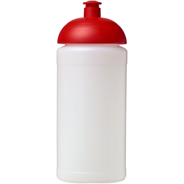 Sportovní láhev s kupolovitým víčkem Baseline® Plus 500 ml - Průhledná / Červená s efektem námrazy