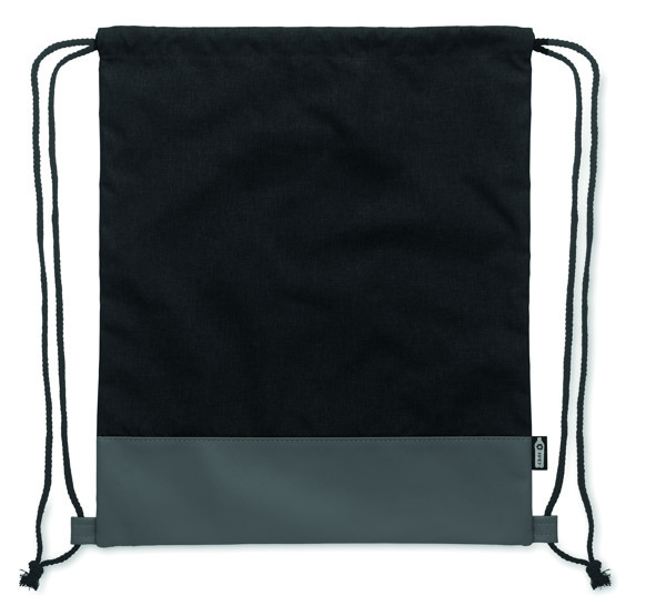 RPET Borsa con coulisse in PU 2 Libag - Nero