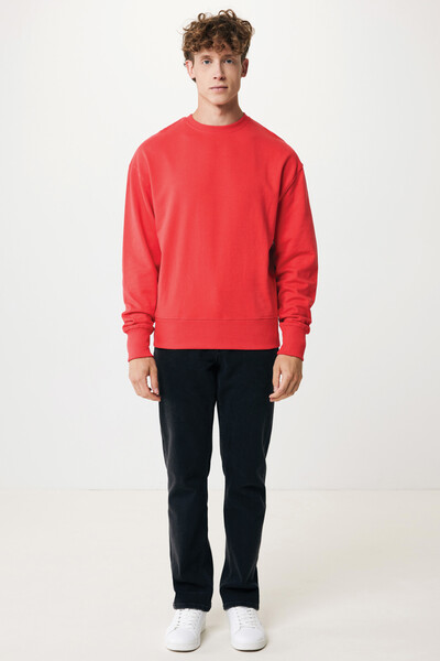 Mikina Iqoniq Kruger relaxed fit z recykl. bavlny - Luscious Red / L