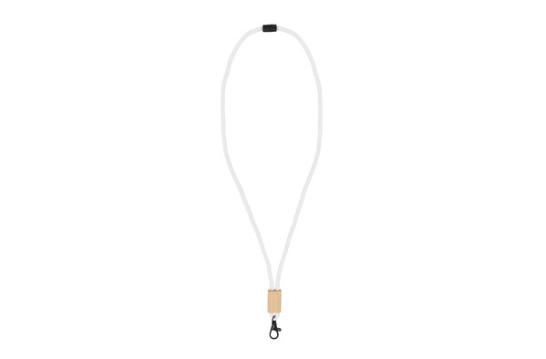 Lanyard paracorde R-PET - Blanc
