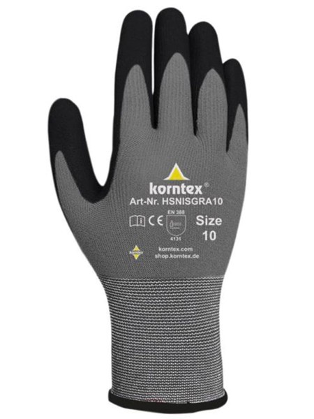 Nitrile Foam Glove - Black / Grey / 7