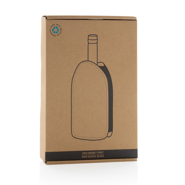 Vino AWARE™ RPET wine cooler sleeve - Black