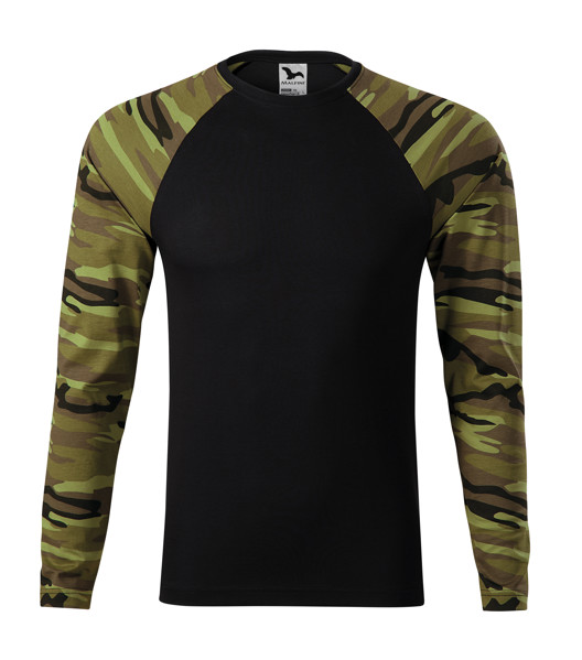 Triko Unisex Malfini® Camouflage Ls - Camouflage Green / XS