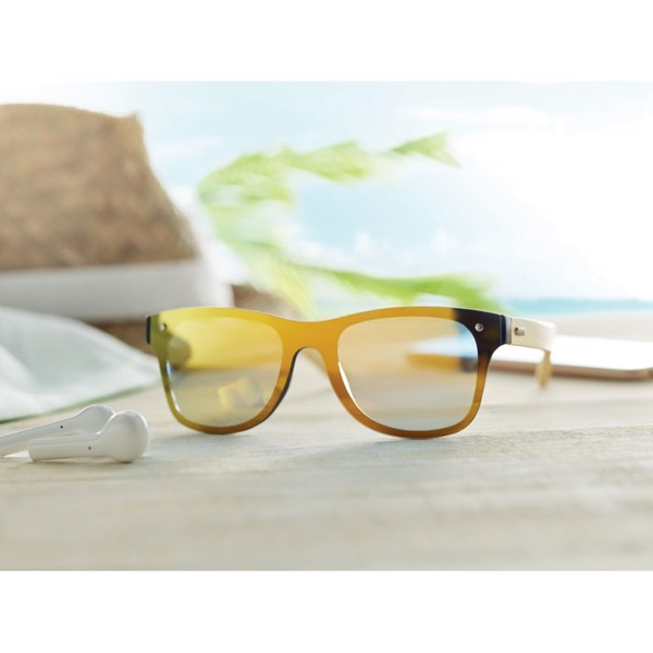 Sunglasses with mirrored lens Aloha - Yellow