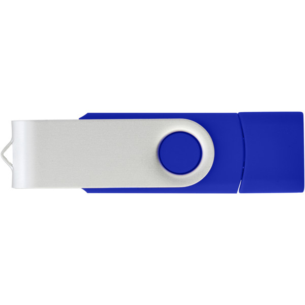 Clé USB-C rotative OTG - Bleu / 2GB