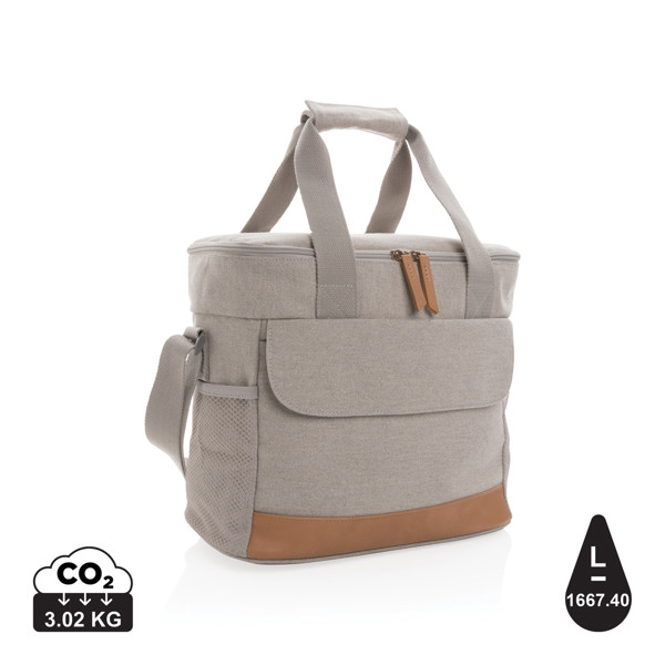 Impact AWARE™ 16 oz. rcanvas cooler bag - Grey