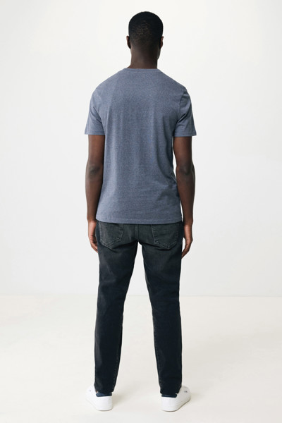 Iqoniq Manuel recycled cotton t-shirt undyed - Heather Navy / XL