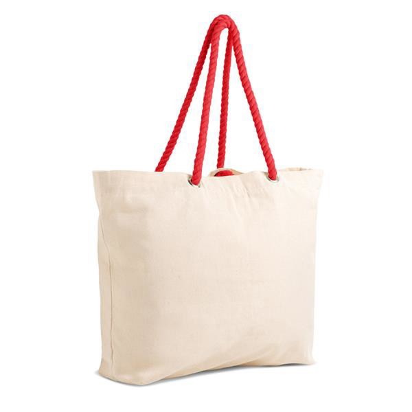 Saco de Lona com Alças de Cordão - Vermelho 