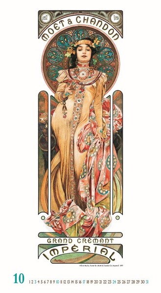 Nástenný Kalendár Alfons Mucha 2027