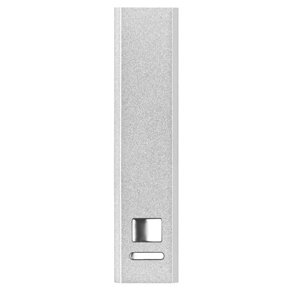 Aluminium power bank Poweralu - Matt Silver