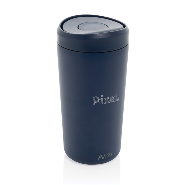 Mug 400ml en acier recyclé RCS Avira Alix - Bleu Marine