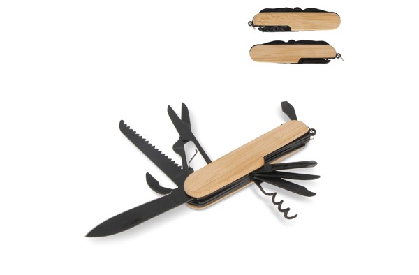 Multi-tool bamboo 9 functions - Black