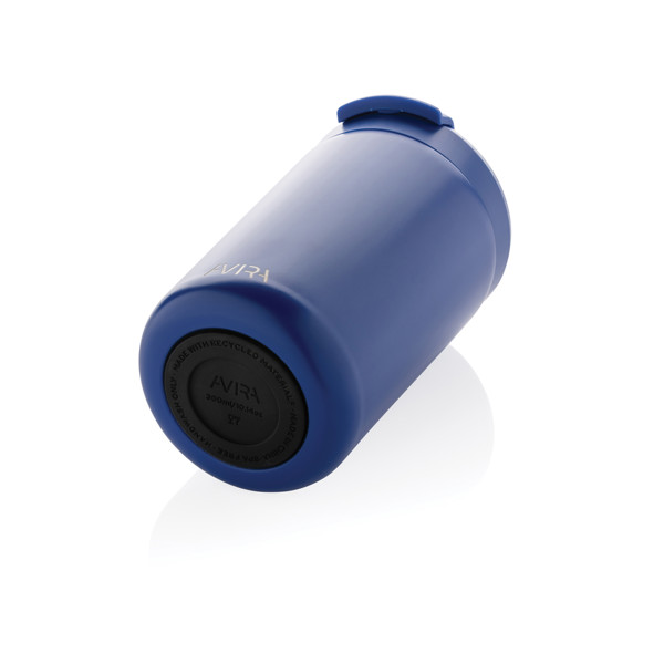 Mug 300ml en acier recyclé RCS Avira Alya - Bleu Royal