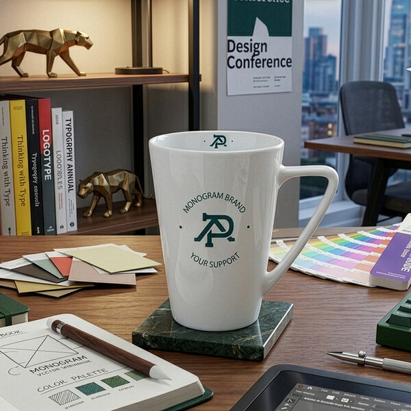 Geo porcelanasta skodelica višine 122 mm, premera 90 mm